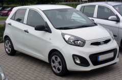 Cotieră Kia PICANTO 2, husă textilă, neagră