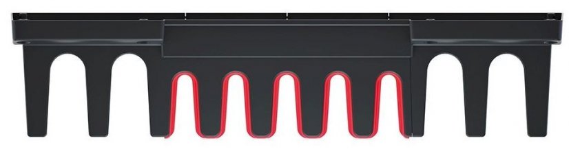 Поставка за окачване за инструменти 597x128x118 мм Black/ Red