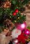 Božićno drvce za stol Jela 50cm s crvenim bobicama