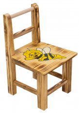 Scaun din lemn pentru copii Albinuța Maia