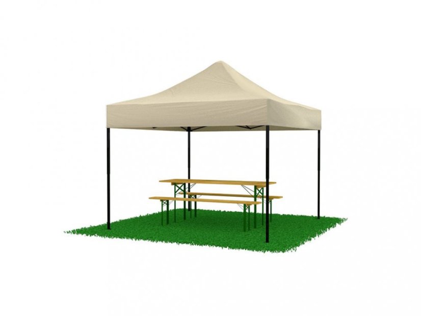Cort pavilion 3x4,5 bej simple SQ