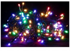 Svjetleći božićni lanac 9m - 120 raznobojnih LED dioda za unutarnju/vanjsku upotrebu