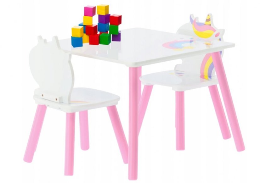 UNICORN gyermekasztal és székek