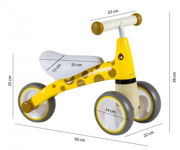 Балансиращо колело за деца без педали Ecotoys Giraffe