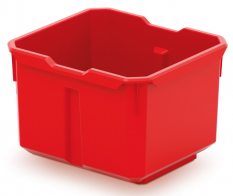 Пластмасови кутии 157x140x105mm Черно/червено 4бр.