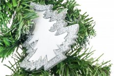Božični venec 40cm Silver