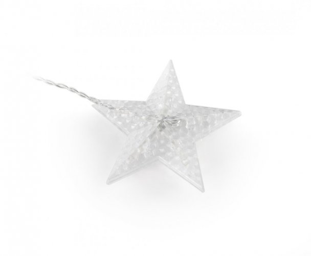 Светлинна верига 138LED 3 м топло бяло Звезди