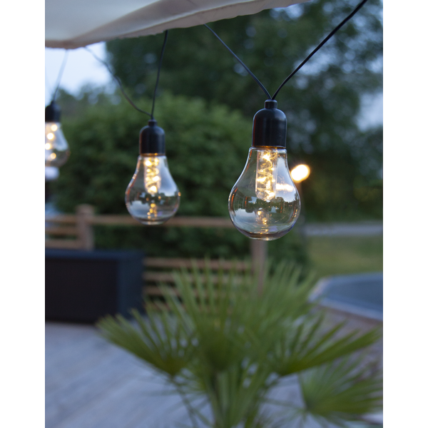 Dekorative LED-Girlande REPEAT für den Außenbereich, batteriebetrieben, 4,2 m, warmweiß
