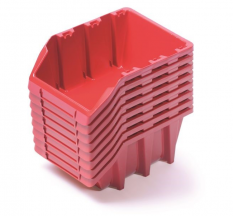 Пластмасови кутии 160x98x70mm Червено 8бр.