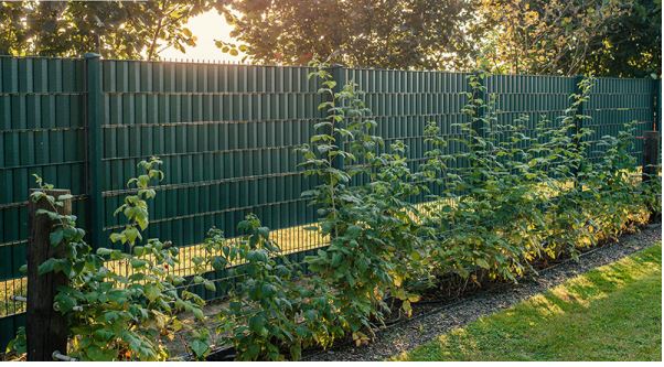 Folie de protecție pentru gard 4,75cm x 35m Green 450g/m2 + cleme