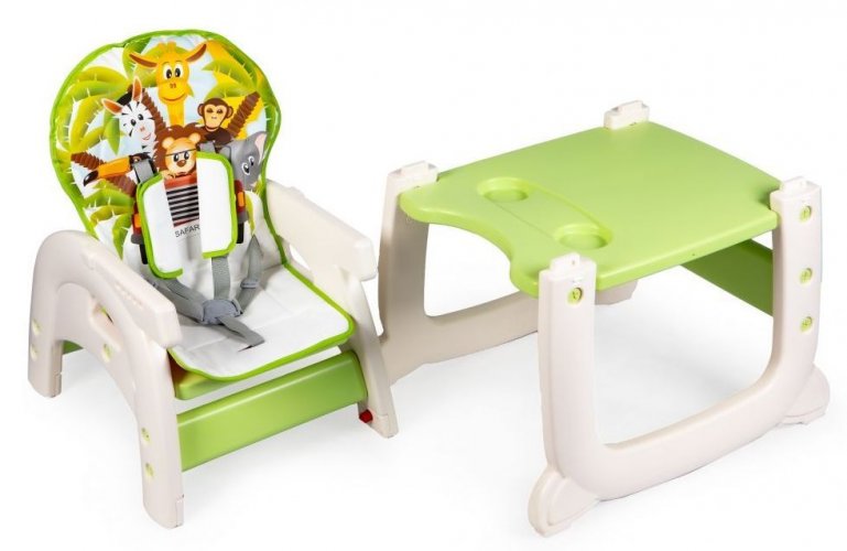Otroški jedilni stol 2 v 1 SAFARI Ecotoys