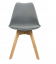 Blagovaonske stolice 4 kom tamnosive skandinavski stil Basic