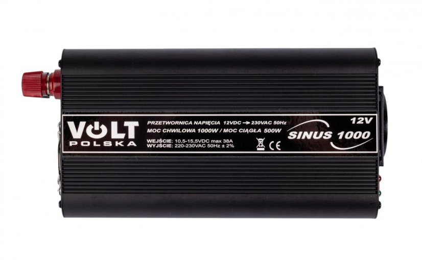 Feszültség átalakító 1000 12V/230V 500W 1000VA