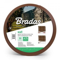 Folie de umbrire pentru gard 4,75cm x 50m Brown 1200g/m2