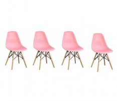 Skandináv stílusú rózsaszín szék szett CLASSIC  3+1 INGYEN!
