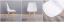 Scaune de sufragerie 4buc alb-negru, stil scandinav Basic