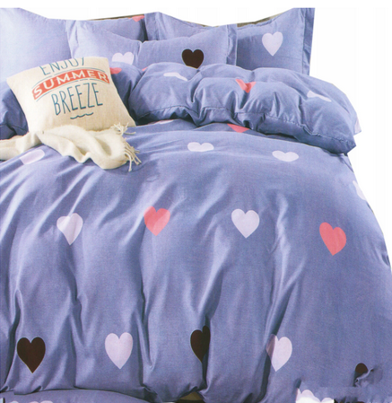 Baumwoll-Bettbezüge Color Heart 160x200cm 1